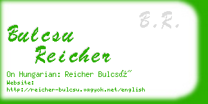bulcsu reicher business card